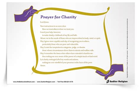 virtue of charity catholic|an act of charity prayer.